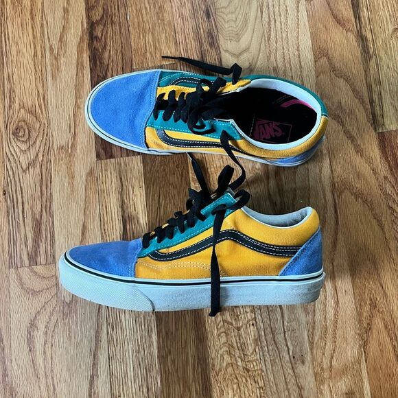 Vans Sneakers in Blue, Green, and Yellow - Picture 7 of 7